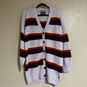 NWT Scotch & Soda Striped Cardigan Sweater Size Large